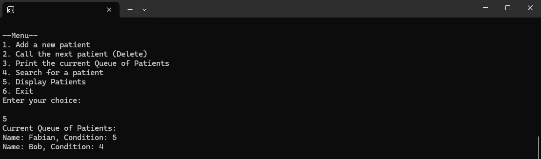 Displaying all patients